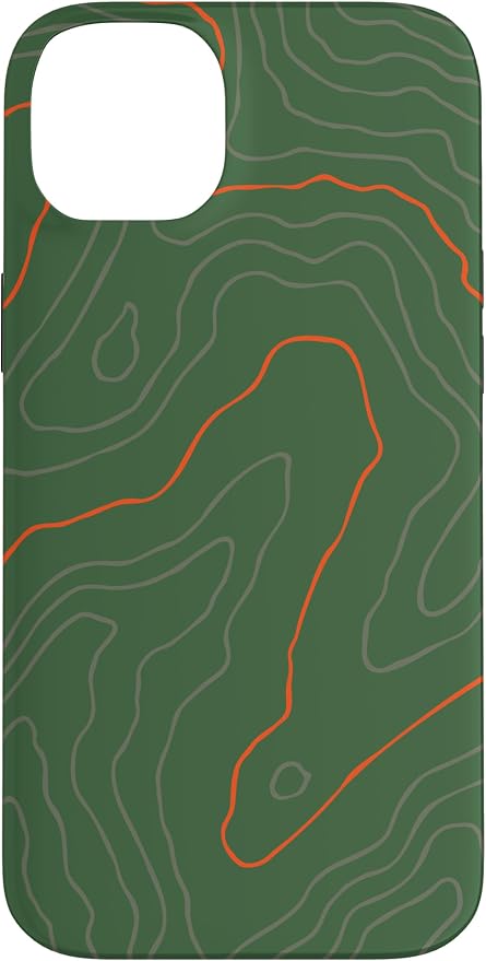 Backcountry Topo Guide Orange Lines Topographical Map Case by Unknown