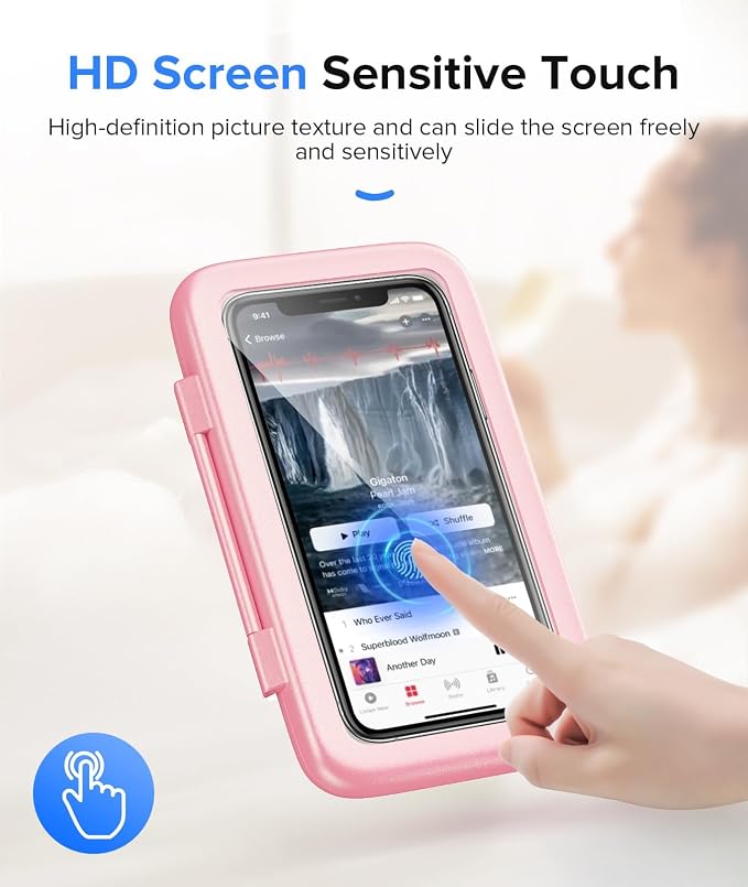 LC-dolida Shower Phone Holder Waterproof 480 Rotation Phone Stand Case Mount - Image 5