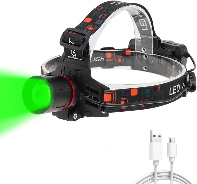 WINDFIRE Green Light Headlamp Rechargeable Green Light Headlight by WINDFIRE
