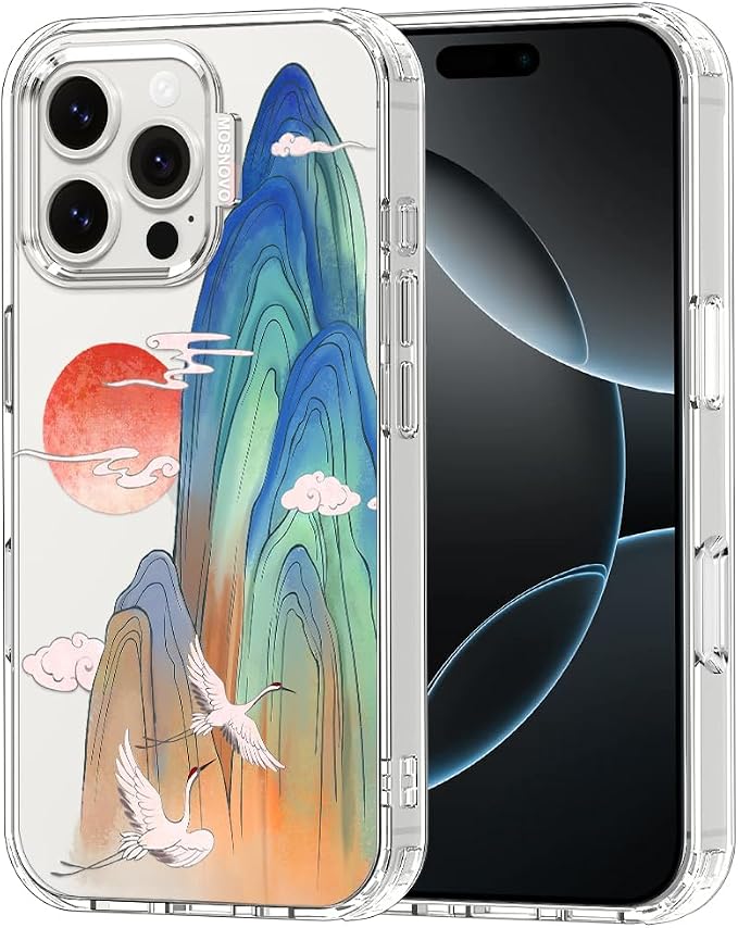 MOSNOVO for iPhone 16 Pro Max Case, Shockproof Military-Grade Protection 6.6ft by Mosnovo