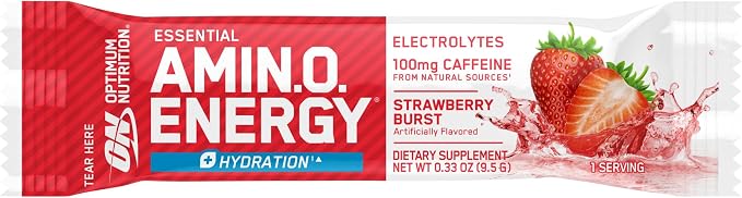 Optimum Nutrition Amino Energy Plus Hydration Packets, On-The-Go Energy Powder - Image 8