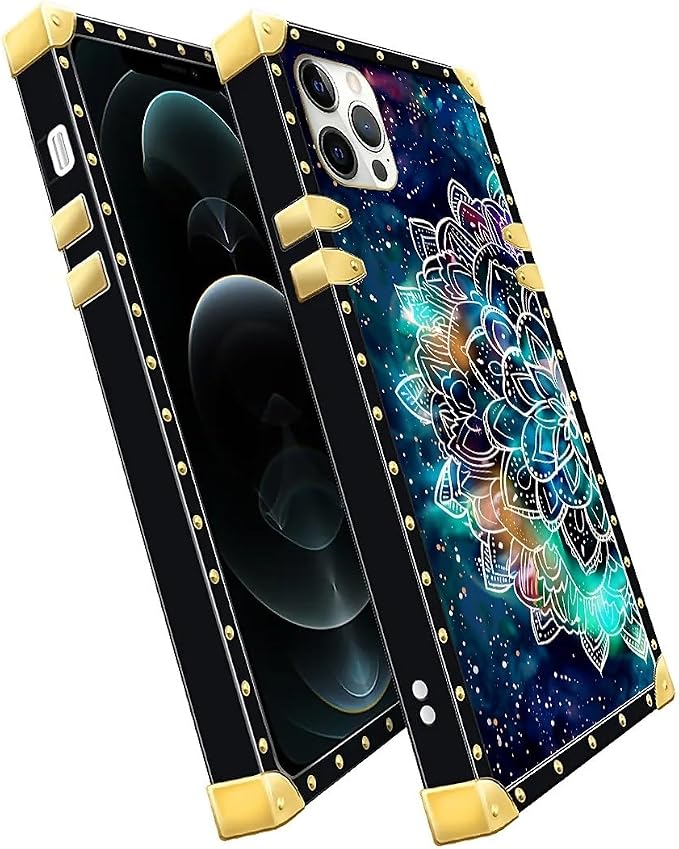 Compatible with iPhone 11 Pro Max Case, Starry Sky Colourful Mandala Luxury - Image 3