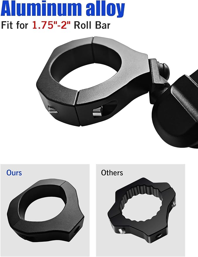 ZIDIYORUO UTV Phone Holder, Aluminum Alloy Heavy Duty Cell Phone Mount - Image 5