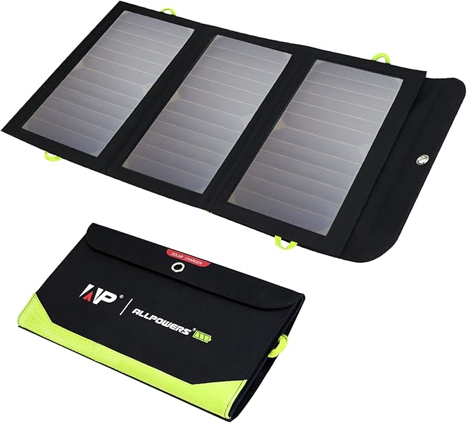 ALLPOWERS 21W 5V Foldable Solar Panel Charger, SP002 Solar Charging Kit by ALLPOWERS