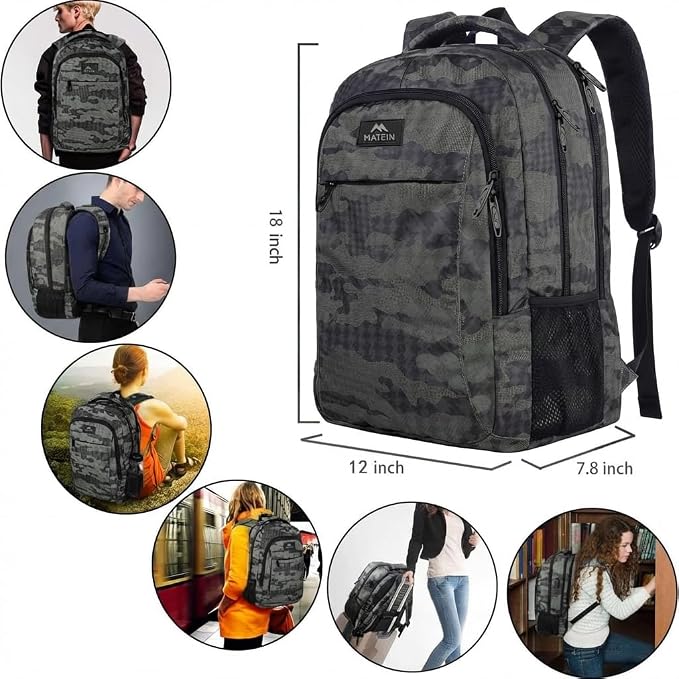 MATEIN 17.3 Inch Computer Backpack, Extra Large TSA Friendly Travel Laptop - Image 6