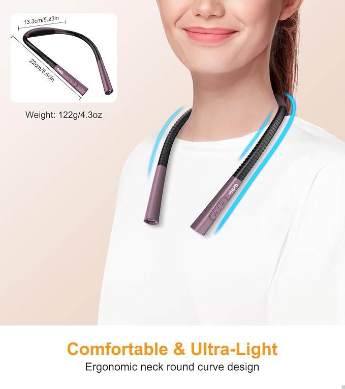 Gritin Book Light, Eye Caring 4-Color & 5-Brightness Neck Light Reading Light- - Image 5