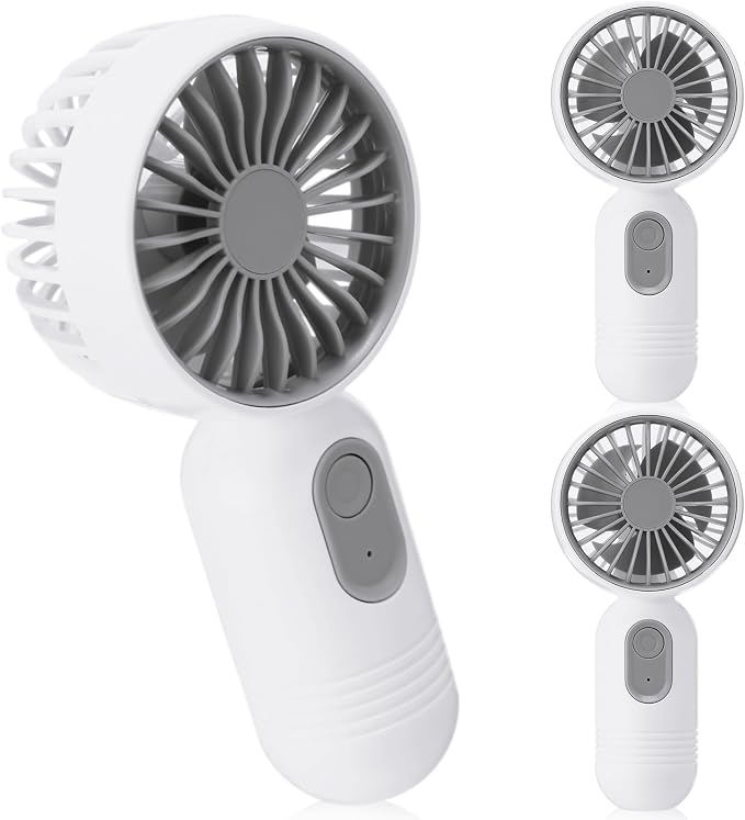 Rossesay 3 Pcs Mini Portable Fan Bulk Cute Handheld Lightweight Small Little by Rossesay