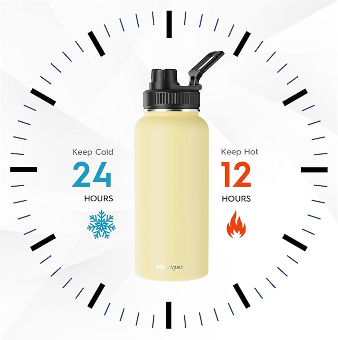 Navigate 32 oz Insulated Stainless Steel Sports Water Bottle - Image 2