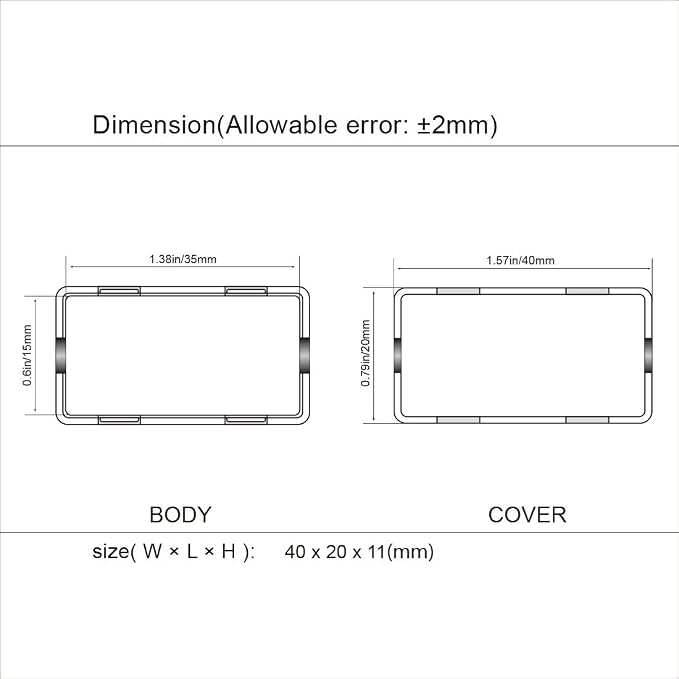 LeMotech Project Box 10 Pieces ABS Plastic Electrical Project Case Small - Image 7