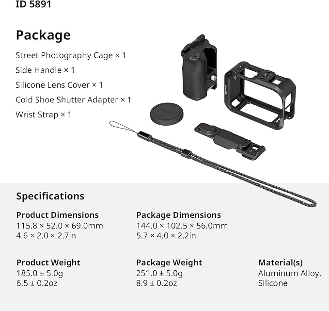 SMALLRIG Handle Grip Kit for DJI Osmo Action 6 - Image 7
