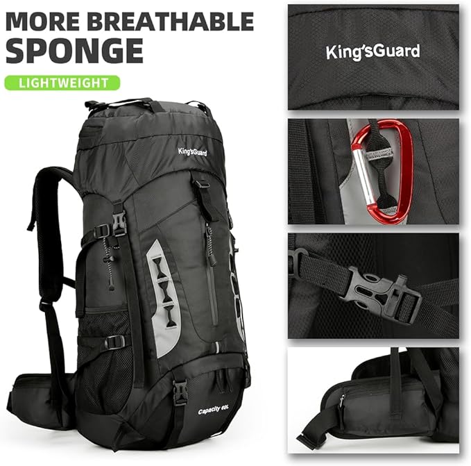 King'sGuard 60L Hiking Backpack - Image 3