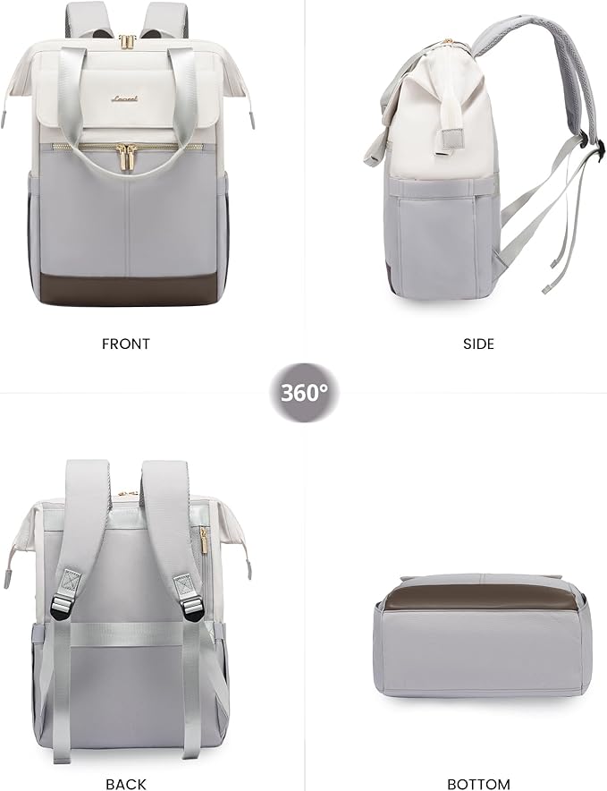 LOVEVOOK Laptop Backpack for Women, 15.6 Inch Work Laptop Bag - Image 9