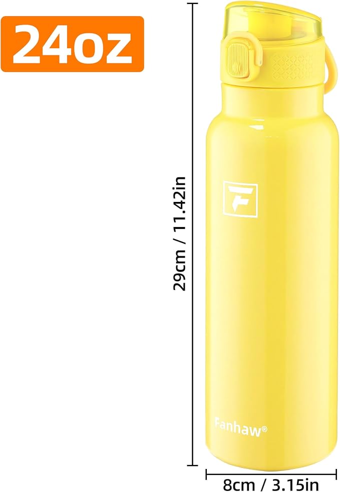 Fanhaw Daylite Series 24 oz Stainless Steel Insulated Water Bottle - Image 6