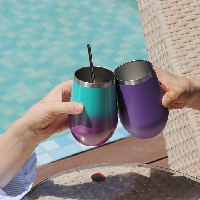 MEWAY 12oz Stainless Steel Wine Tumbler - Image 8