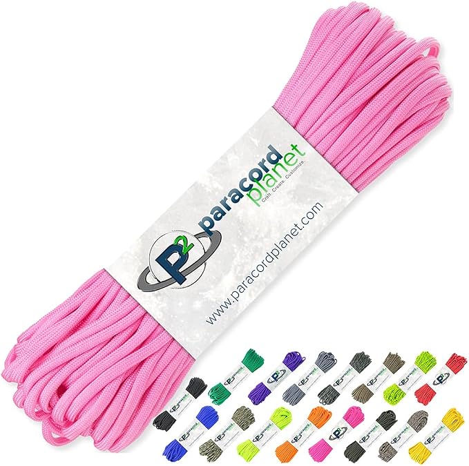Paracord Planet 100' Hanks Parachute 550 Cord Type III 7 Strand Paracord Top 40 by ParacordPlanet