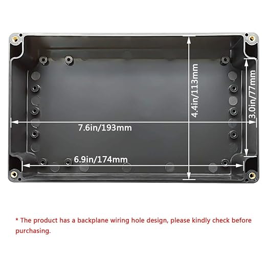 LeMotech ABS Plastic Electrical Project Case Power Junction Box, Project Box - Image 2