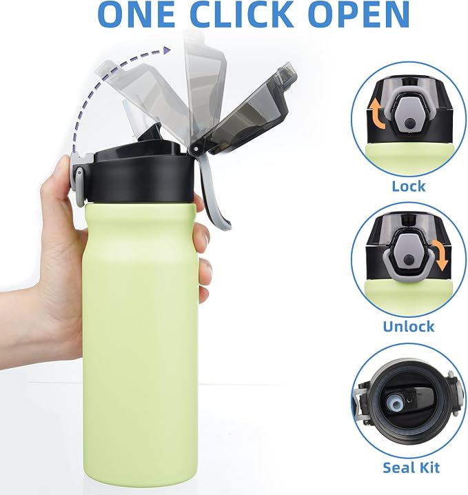 BJPKPK Insulated Water Bottle 18oz Stainless Steel Water Bottles - Image 3
