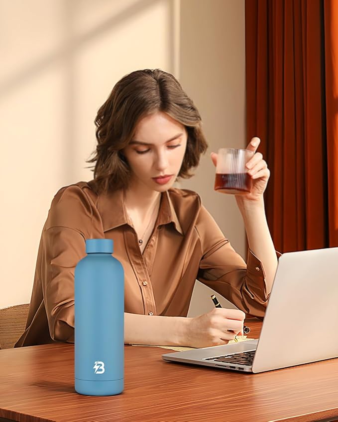 Insulated Water Bottle with Lid, 25 oz Reusable Leak-Proof Metal Stainless - Image 7