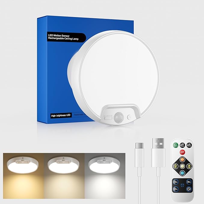 Homelist Rechargeable Motion Sensor Ceiling Light by Homelist