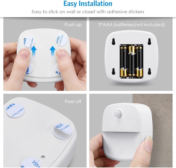 AMIR Upgraded Motion Sensor Light Indoor, Stair Lights Battery Operated - Image 6