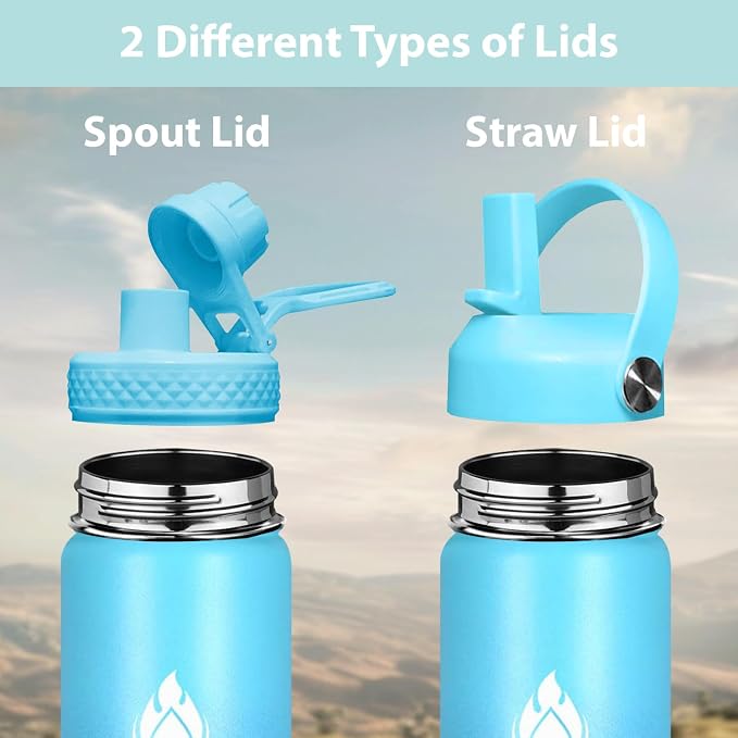SENDESTAR Stainless Steel Wide Mouth Water Bottle 24oz Double Wall Vacuum - Image 2