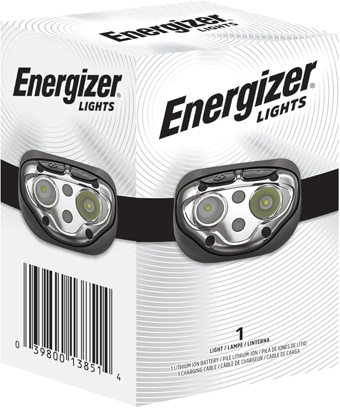 Energizer PRO-400 Headlamp Rechargeable, IPX4 Water Resistant Rechargeable - Image 9