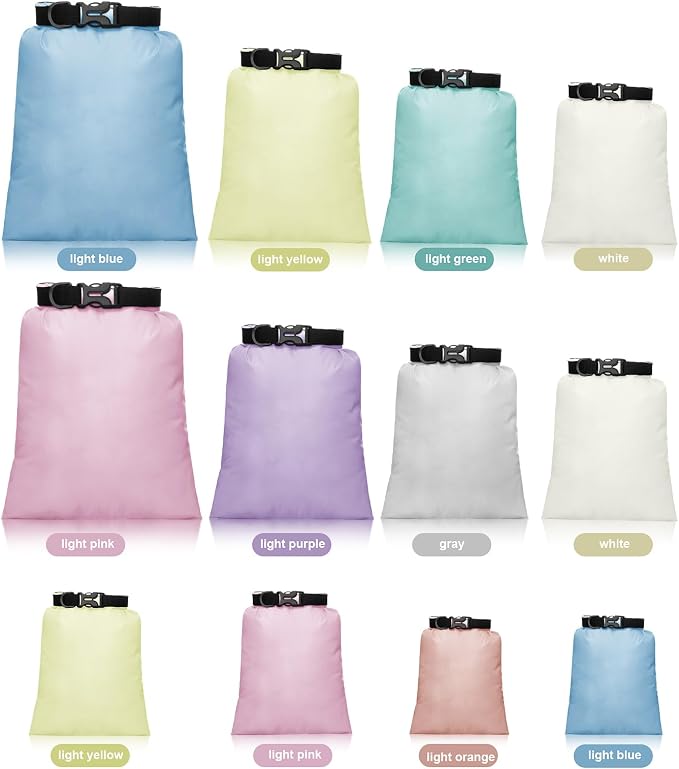Shappy 6/12 Pcs Waterproof Dry Bags, Lightweight Outdoor Waterproof Dry Stuff - Image 3