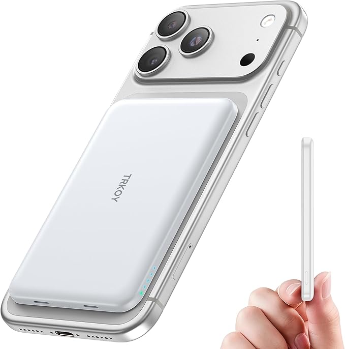 TRKOY for Magsafe Portable Charger, 5000mAh Wireless Magnetic Power Bank by TRKOY