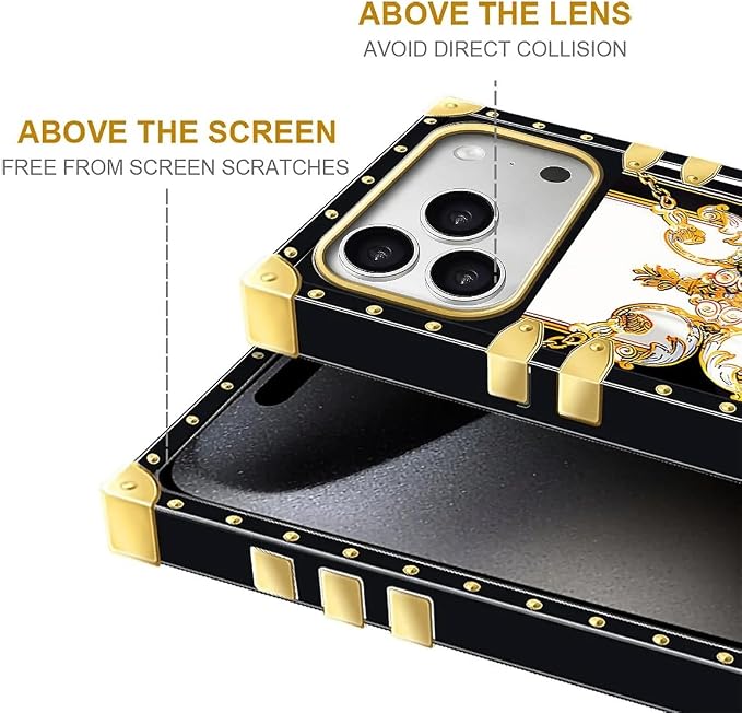 for iPhone 17 Pro Max Case Luxury Golden Decoration - Image 7