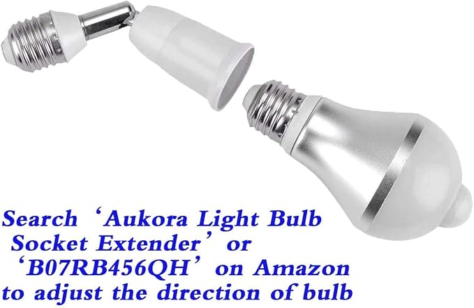 Motion Sensor Light Bulbs, Aukora 12W E26 Motion Activated Dusk to Dawn - Image 8