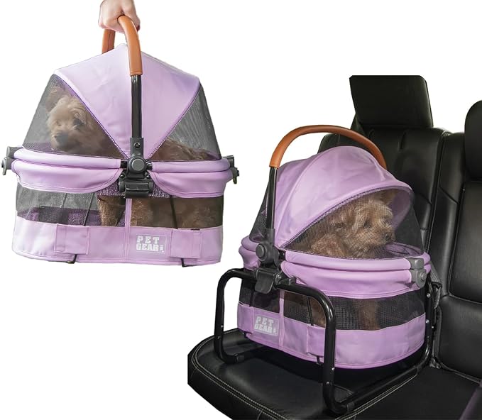 Pet Gear No-Zip View 360 Ultra Lite Pet Safety Carrier & Car Seat by PetGear