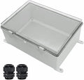 Zulkit Junction Box ABS Plastic Waterproof IP65 Electrical Boxes Hinged Shell by Zulkit