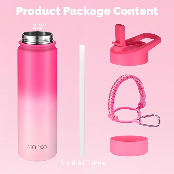 mininoo Insulated Stainless Steel Water Bottle - Image 8