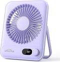 WHATOOK Small Desk Fan Personal Fans: 5000mah 25 Hours Battery Office Quiet by FashionCaring-MakeitYours