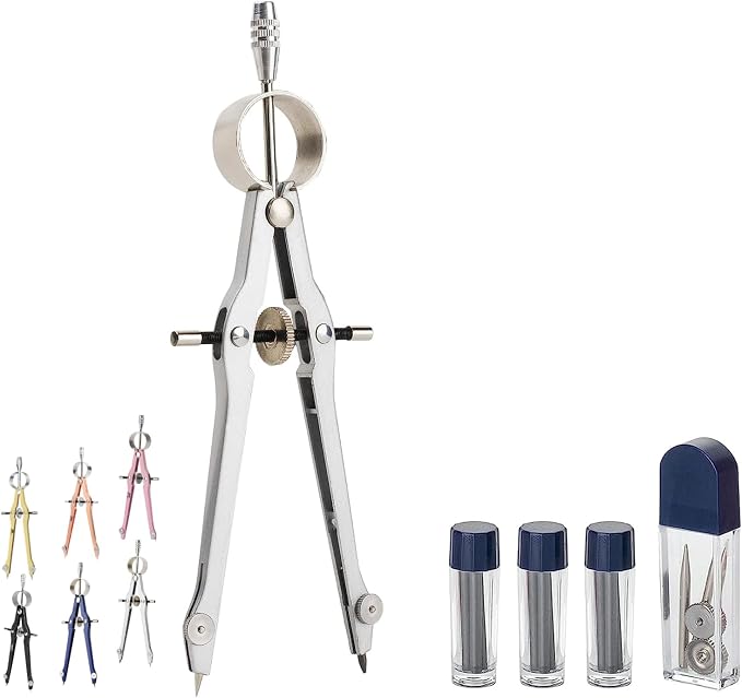 Mr. Pen- Professional Compass for Geometry, Extra Lead, Metal Compass, Compass by MrPen