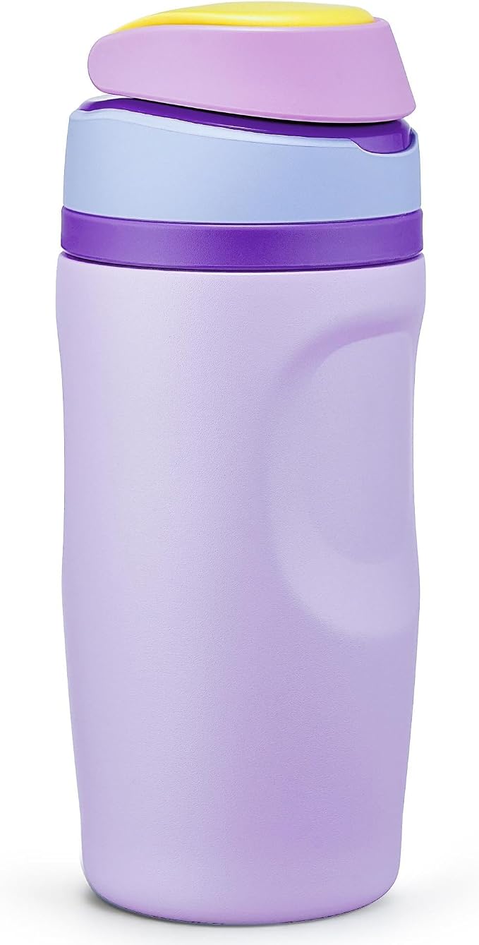 Fijinhom 16 oz Insulated Water Bottle, Stainless Steel Sports Water Bottle by Fijinhom