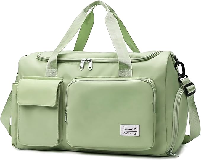 Suruid Travel Duffel Bag with Shoes Compartment Sports Gym Bag with Dry Wet by SURUID