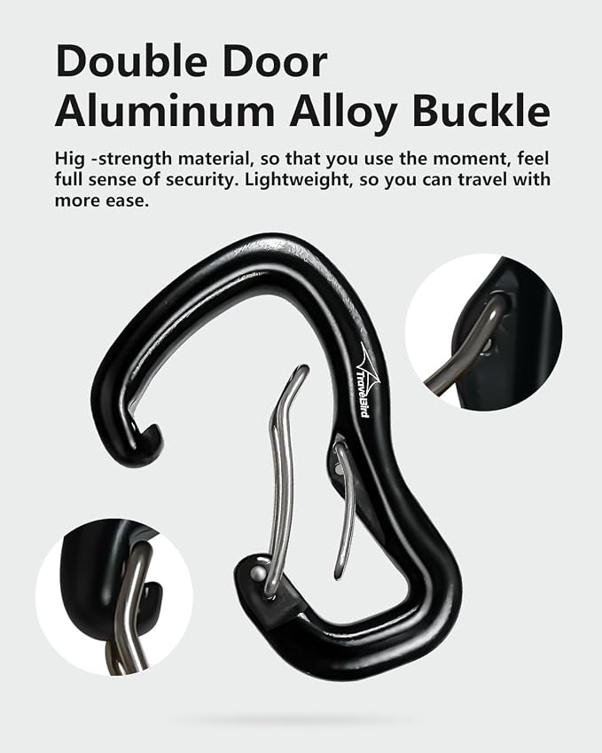 Heavy Duty Carabiner Clip Hook 8KN, - Image 7