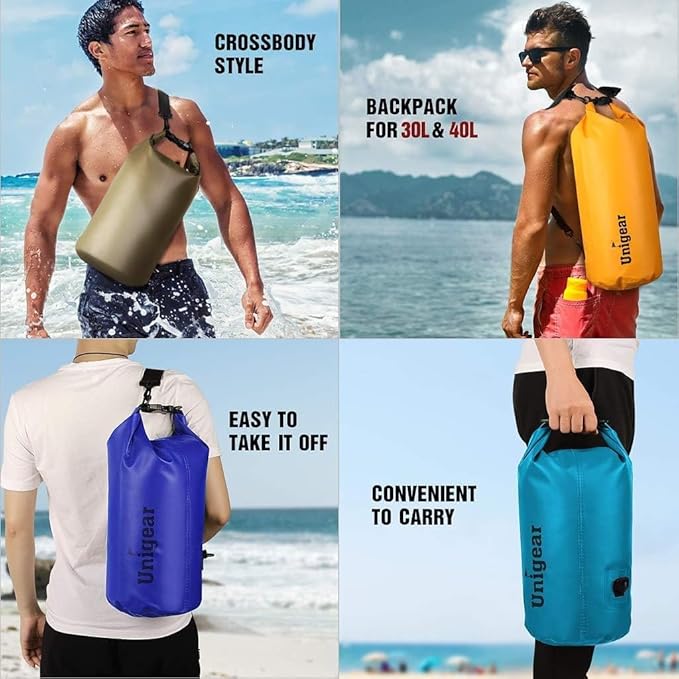 Unigear Dry Bag Waterproof, 2L/5L/10L/20L/30L/40L Floating and Lightweight Bags - Image 9