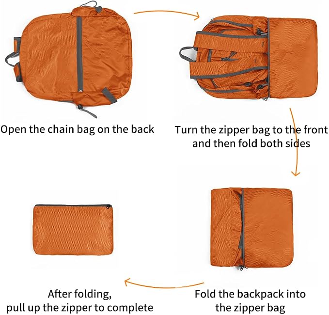 Lightweight Packable Foldable Backpack, Hiking backpack, Travel Backpack - Image 6