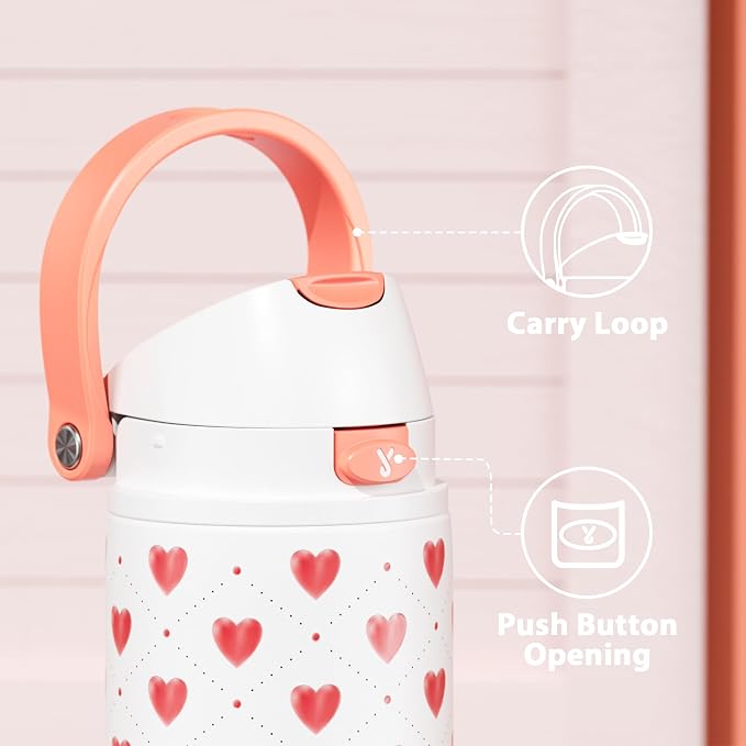 24 oz Valentine's Day Water Bottle: Meoky Stainless Steel Water Bottle - Image 4