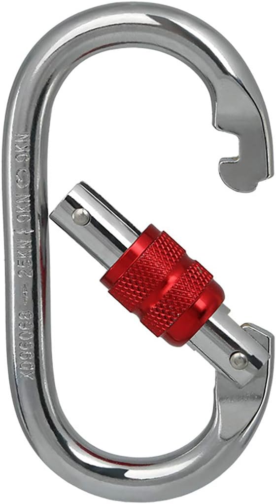 Heavy Duty Locking Climbing Carabiner Clip CE Rated 25 kN 5600 LB Rugged - Image 5