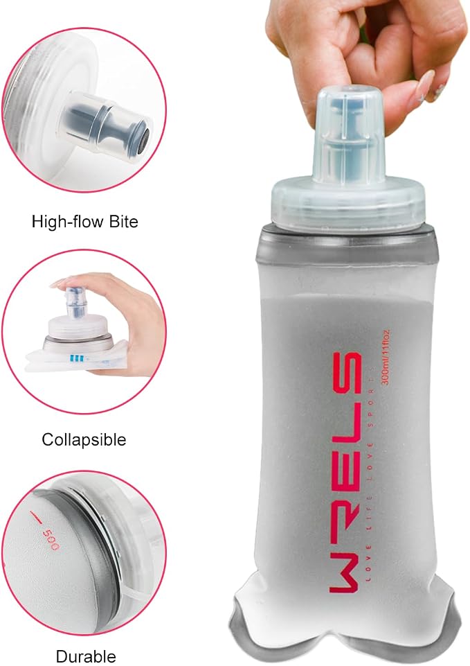 WRELS Collapsible Soft Flask Water Bottle - Image 5