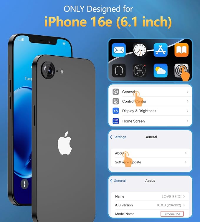 for iPhone 16e Case Waterproof | Shockproof Dust Proof Phone Case Cover - Image 2