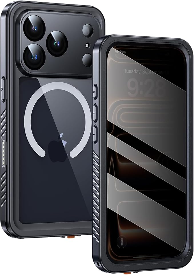 Lanhiem Magnetic for iPhone 17 Pro Max Case Waterproof, Built in Screen by LanhiemHome