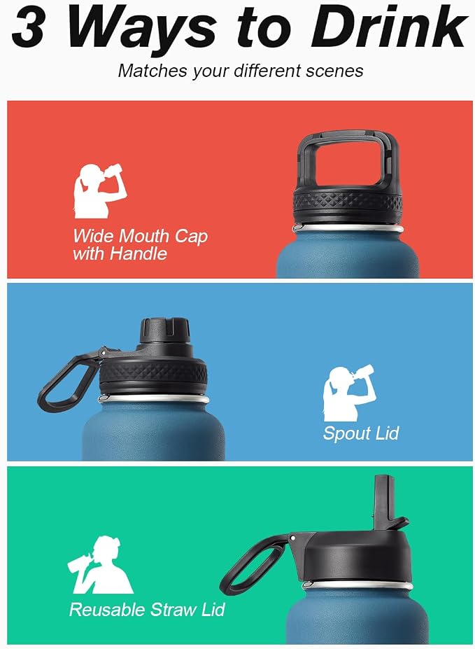 Water Bottle 40 oz Insulated - Image 5