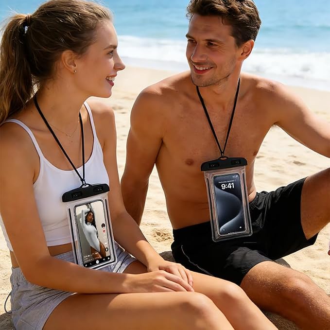 Waterproof Phone Pouch 2 Pack, IPX8 Universal Phone Dry Bag Case Floating - Image 7