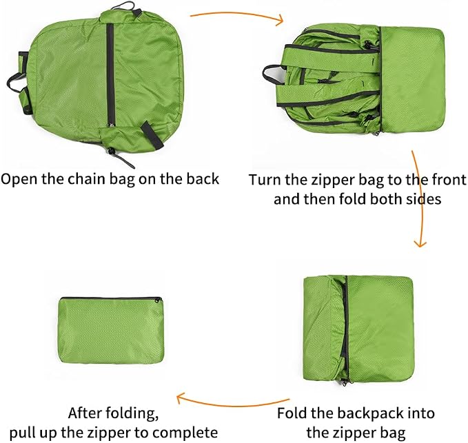 Lightweight Packable Foldable Backpack, Hiking backpack, Travel Backpack - Image 6