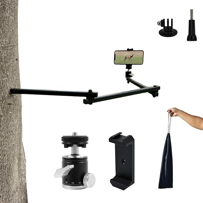 Tree Stand Phone Mount for Hunting, Treestand Phone Holder for Self Filming by Unknown
