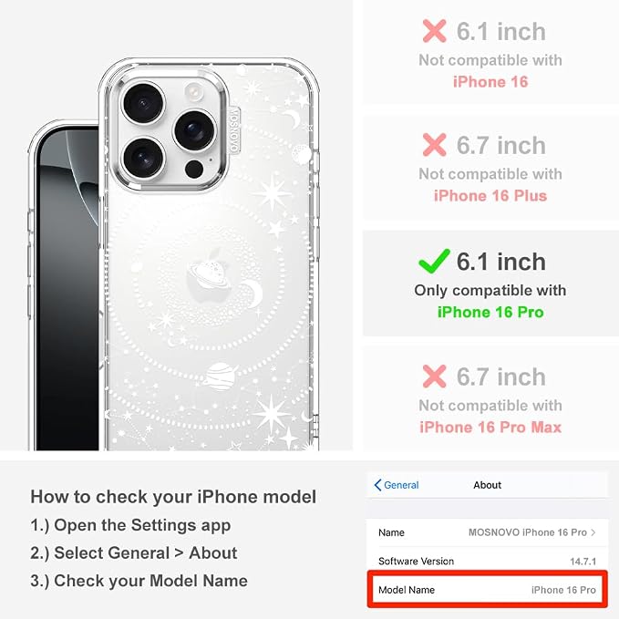 MOSNOVO Case for iPhone 16 Pro - Image 2